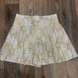 XS gold and white Emily Mccarthy skirt